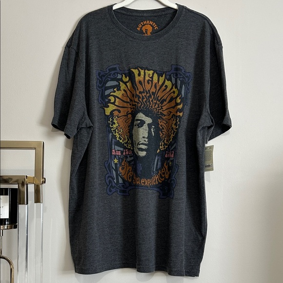 Lucky Brand XXL Jimi Hendrix Venice Burnout Ultra Soft Heathered Graphic Tee - Picture 1 of 13